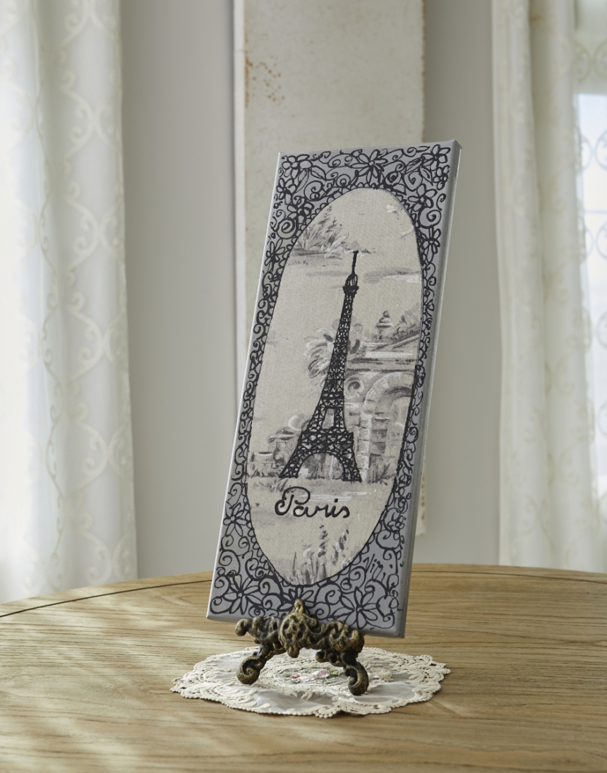 アクリル画（エッフェル塔）1