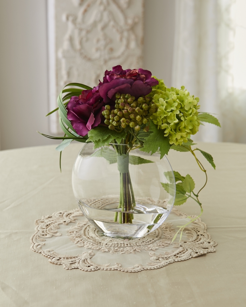 ウォーターアレンジ　リシアンサス　パープル1