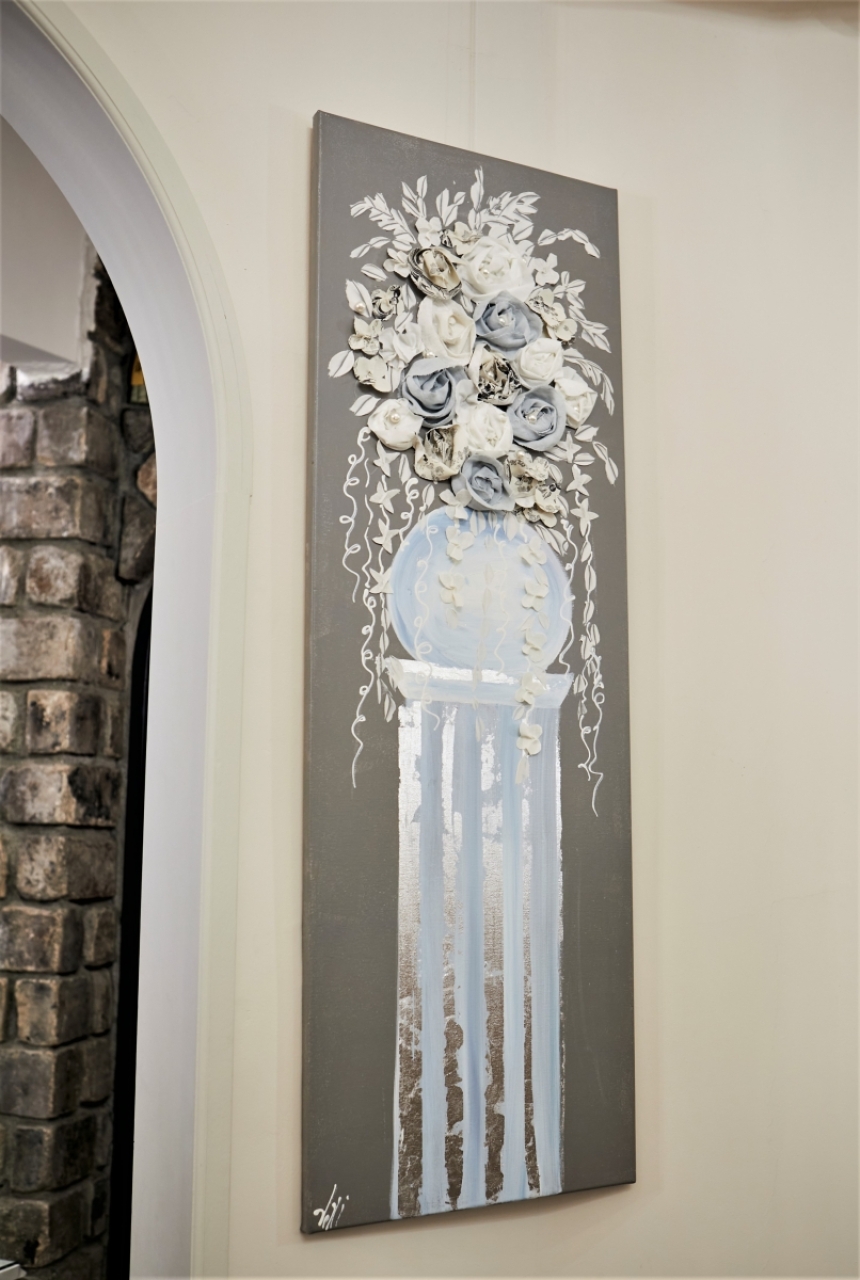 アクリル画　ローズ2